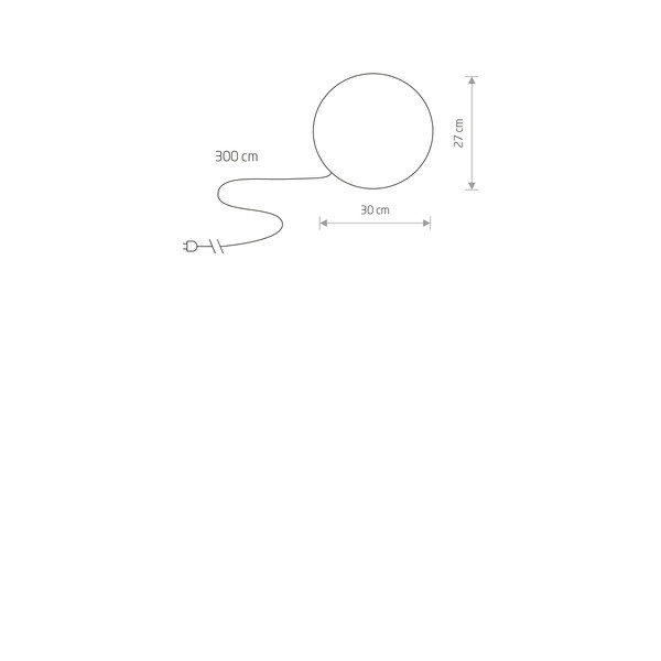 Kula świetlna ogrodowa CUMULUS S 30cm 6976