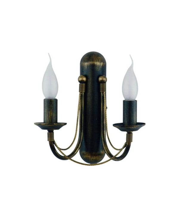 Kinkiet patyna ARES II świecznik 203