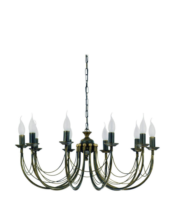 Szeroki klasyczny żyrandol ARES X zwis duży 206