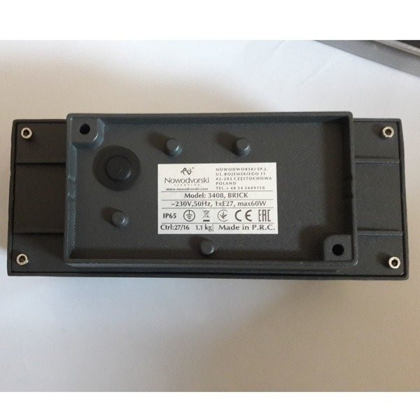 Kinkiet zewnętrzny BRICK I&nbsp;E27 3408 3408